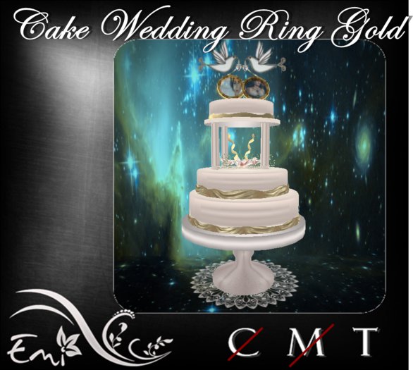 Wedding Cake Ring Gold