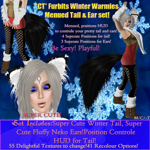 ~*Super Cute!*~ Winter Warmies Ear/Tail Set