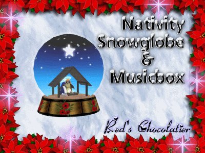 CHRISTMAS FUN  SNOW GLOBE NATIVITY SCENE  MUSIC  BOX PLAYS 6 FULL  CAROLS