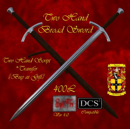 2 Hand Sword - Black