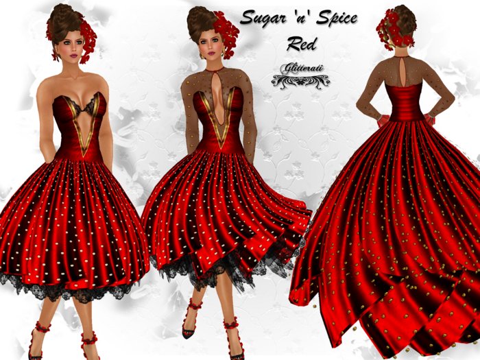 ! Glitterati ! - Sugar n Spice - Red