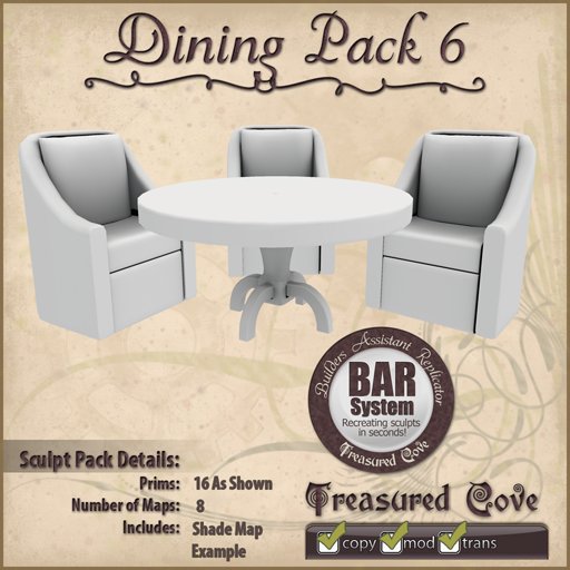 -TC- Dining Pack 6 Clearance Priced