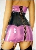 MW Corset dress art  with gold frame
