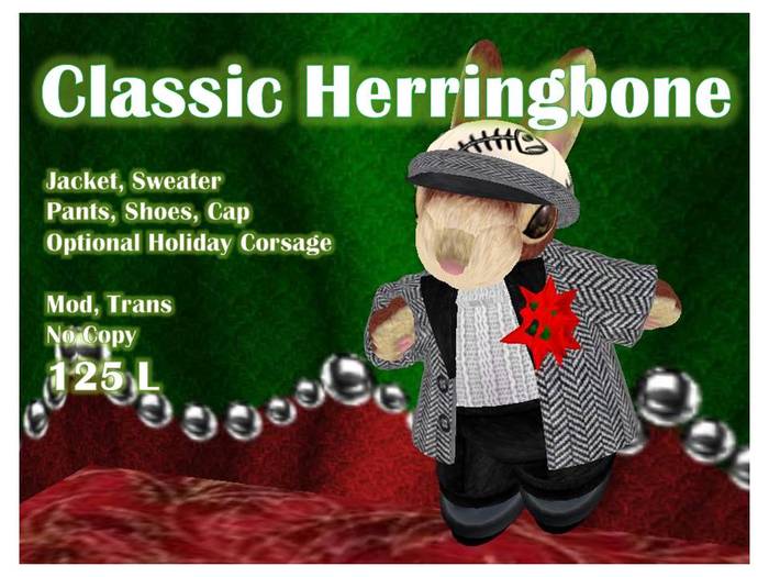 Classic Herringbone Outfit Tiny