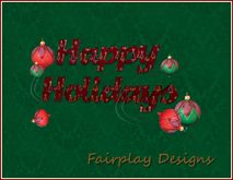 ~Happy Holidays Festive Transparency Banner~TRANS/RESIZE