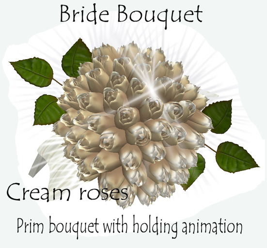 Cream Roses Brides Bouquet