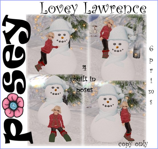 ~Posey~ Lovey Lawrence Snowman