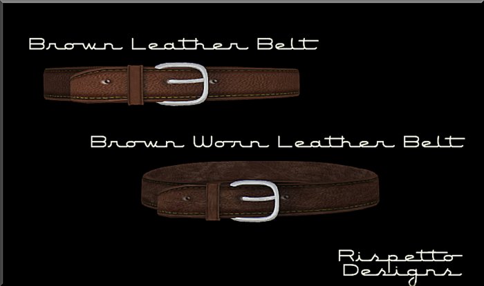 Rispetto Designs - Leather Belt Set - Brown