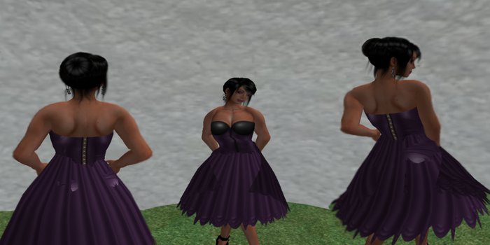 ~MS~Raina Corset Dress Amythest