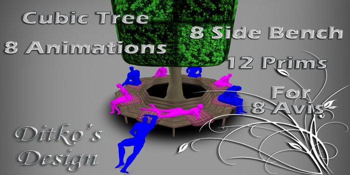*-D&D-* Cubic Tree & 8 Side Bench