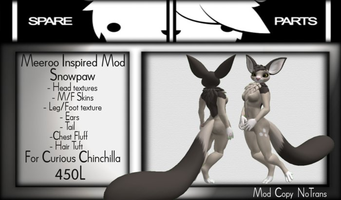 Meeroo inspired snowpaw mod