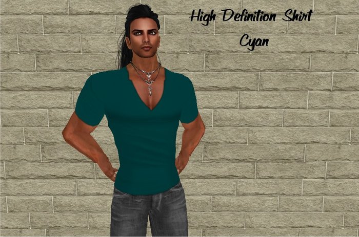 *BB* - High Definition Shirt - Cyan / Transferable