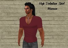 *BB* - High Definition Shirt - Maroon / Transferable