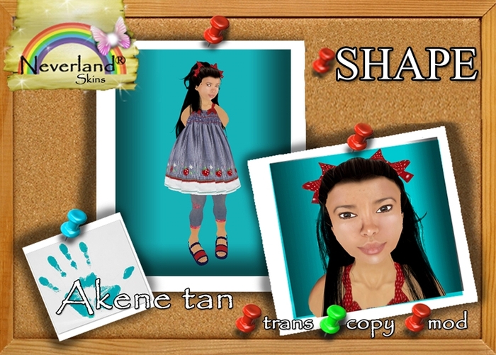 Neverland Child shapes: Akane girl shape 