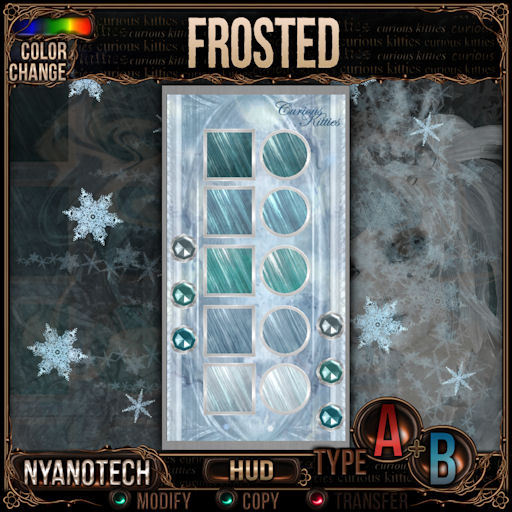 =^.^= Curious Kitties - Color Changer - Nyanotech HUD - Frosted [Type A+B]