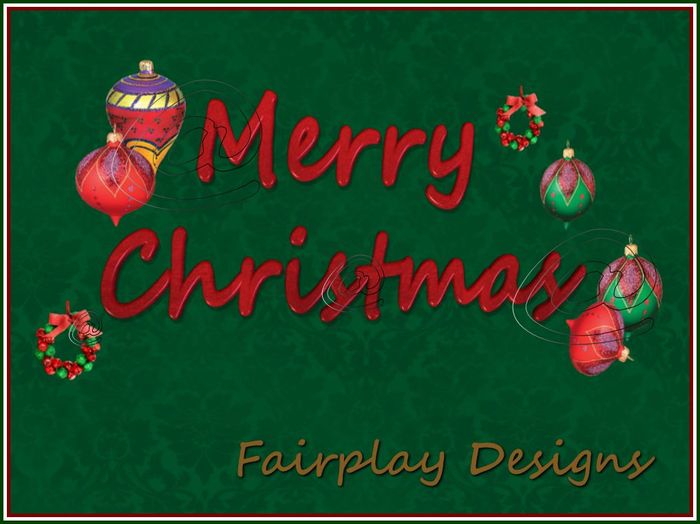 ~Festive Reds Merry Christmas Trans Banner~TRANS/RESIZE