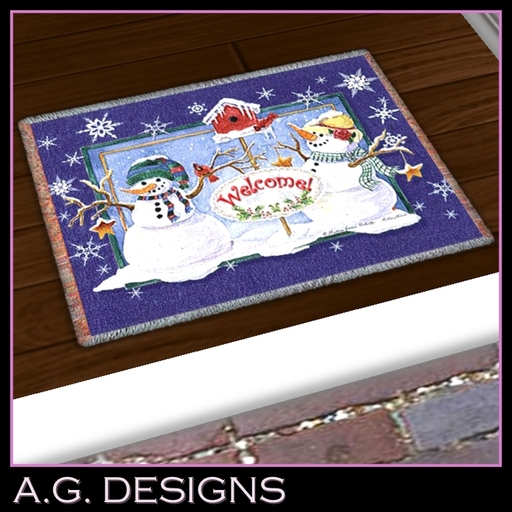 A.G DESIGNS - Christmas Snowman Welcome Rug