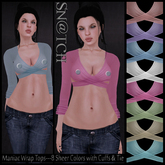 :::Sn@tch Maniac Sheer Wrap Tops:::