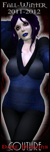 Dare Designs Couture: Fall/Winter 2011 Sweater - navy