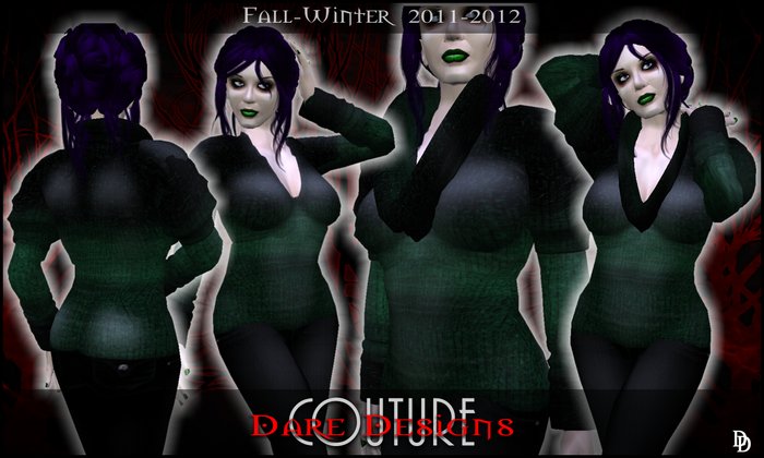 Dare Designs Couture: Fall/Winter 2011 Sweater - pine