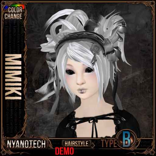 =^.^= Curious Kitties - Color Change Hair - Nyanotech Hair [Type B] - Mimiki V3 DEMO