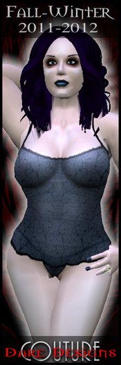 Dare Designs Couture: fall/winter 2011 - long cami set  - ash
