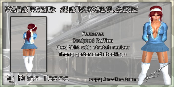 Snowflake Sexy Mini Dress