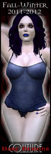 Dare Designs Couture: fall/winter 2011 - long cami set  - navy