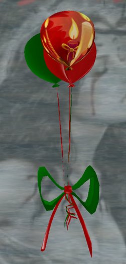 Christmas Balloon Trio - Candles & Holly
