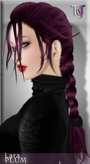 ~TuTy's~ LARA Braid ponytail - Plum