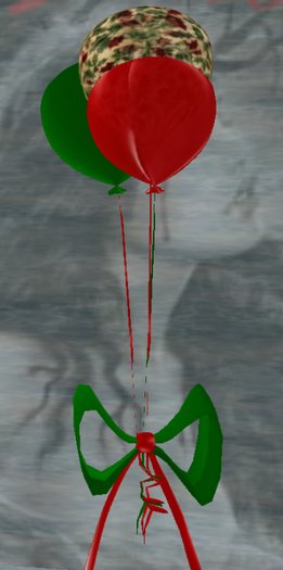 Christmas Balloon Trio - Holly 2