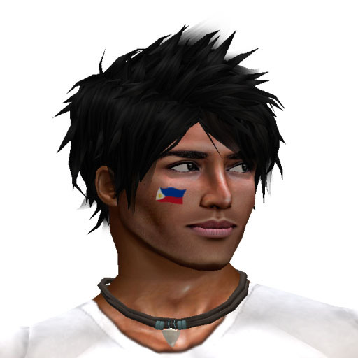 Philippine Flag Cheek Tattoo - Philippines