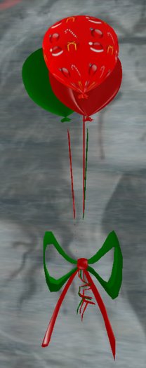 Christmas Balloon Trio - Red hat, Cane, Gift