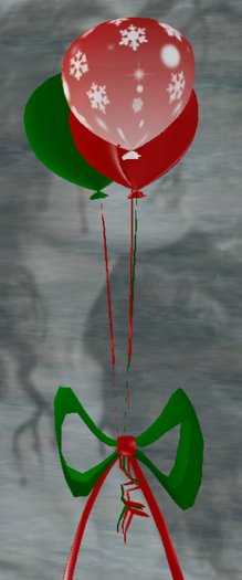 Christmas Balloon Trio - Red Snowflake