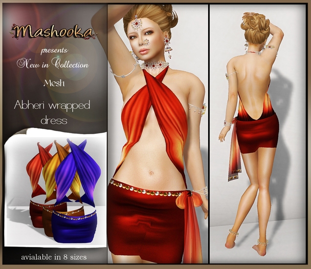 :Mashooka: Abheri wrapped dress {gemstone} 