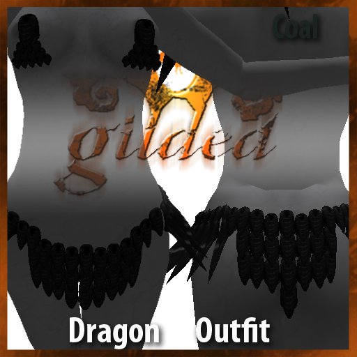 gilded: Female Dragon Outfit Coal