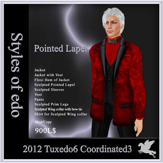 2012 Tuxedo6, Coordinated3, Styles of edo