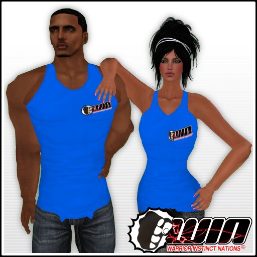 WIN Blue Tank Top Tee