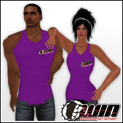 WIN Purple Tank Top Tee