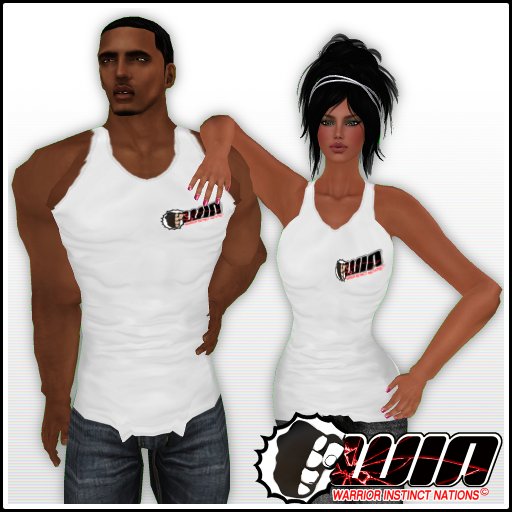 WIN White Tank Top Tee