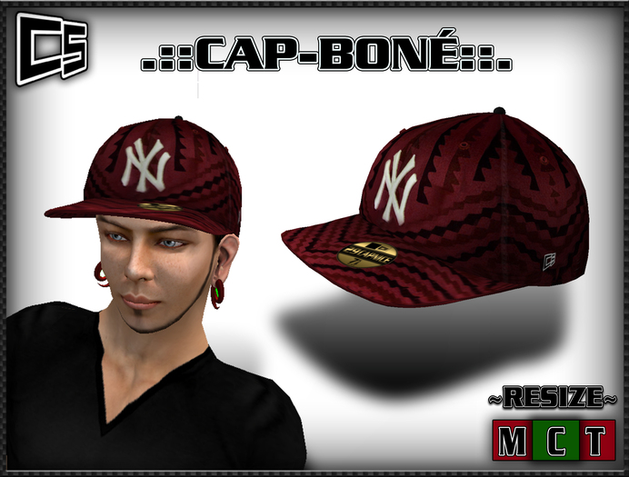 (::: "N.Y" AFRICA RED BONE CAP:::)