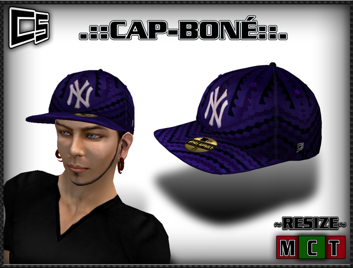 (::: "N.Y" AFRICA VIOLET BONE CAP:::)