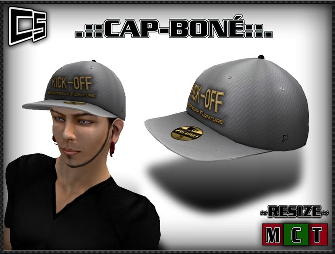 (::: "KICKOFF" WHITE  BONE CAP:::)