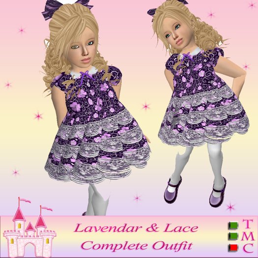 Lavendar & Lace Complete Outfit with shoes!
