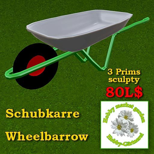Wheelbarrow: sculpty