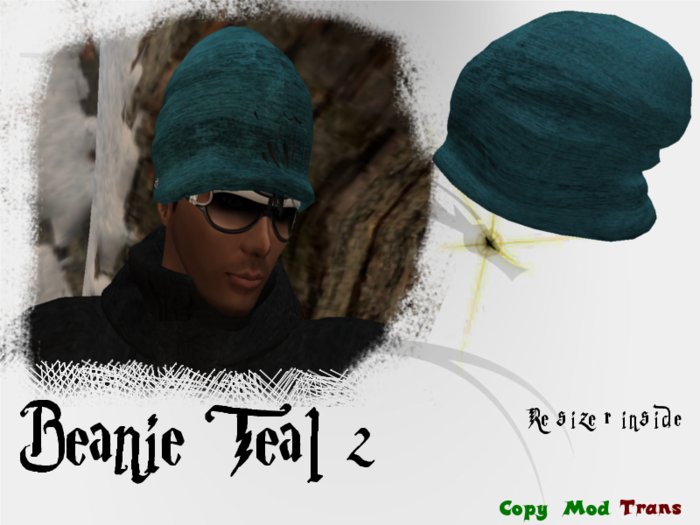 Beanie Teal 2