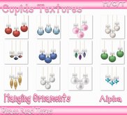 12 HANGING CHRISTMAS ORNAMENTS Textures