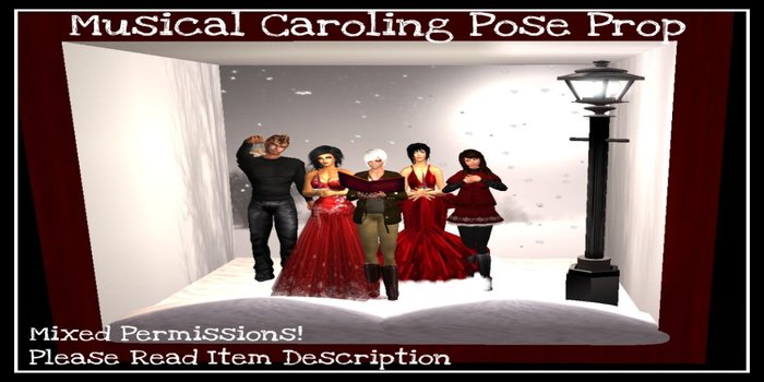 Musical Carolers Photo Prop
