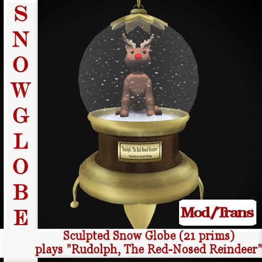 SimplyStyle SnowGlobe V2 "Rudolph"