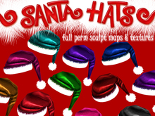 FULL PERM Christmas Santa Hat Sculpt Maps & Textures
